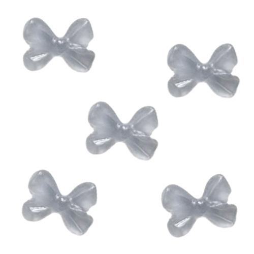 ミニカラーリボン ミッシェル グレイ 10P