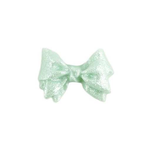 3Dリボン ショートパール グリーン