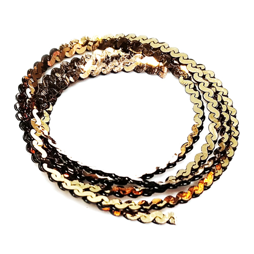 平チェーン コッパー×ブラック