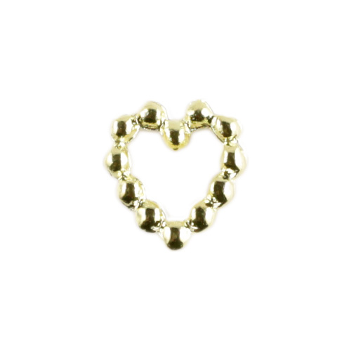 ビーズフレームハート ゴールド